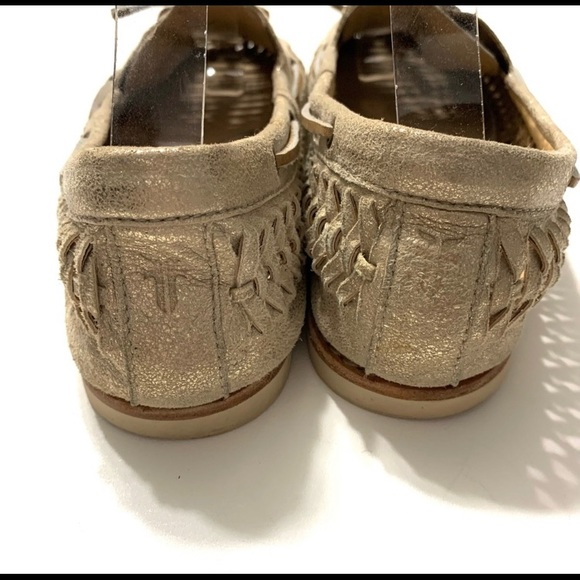 Frye Quincy Woven Metallic Boat Shoes — Wm 10 EUC/ Like new - Picture 11 of 13